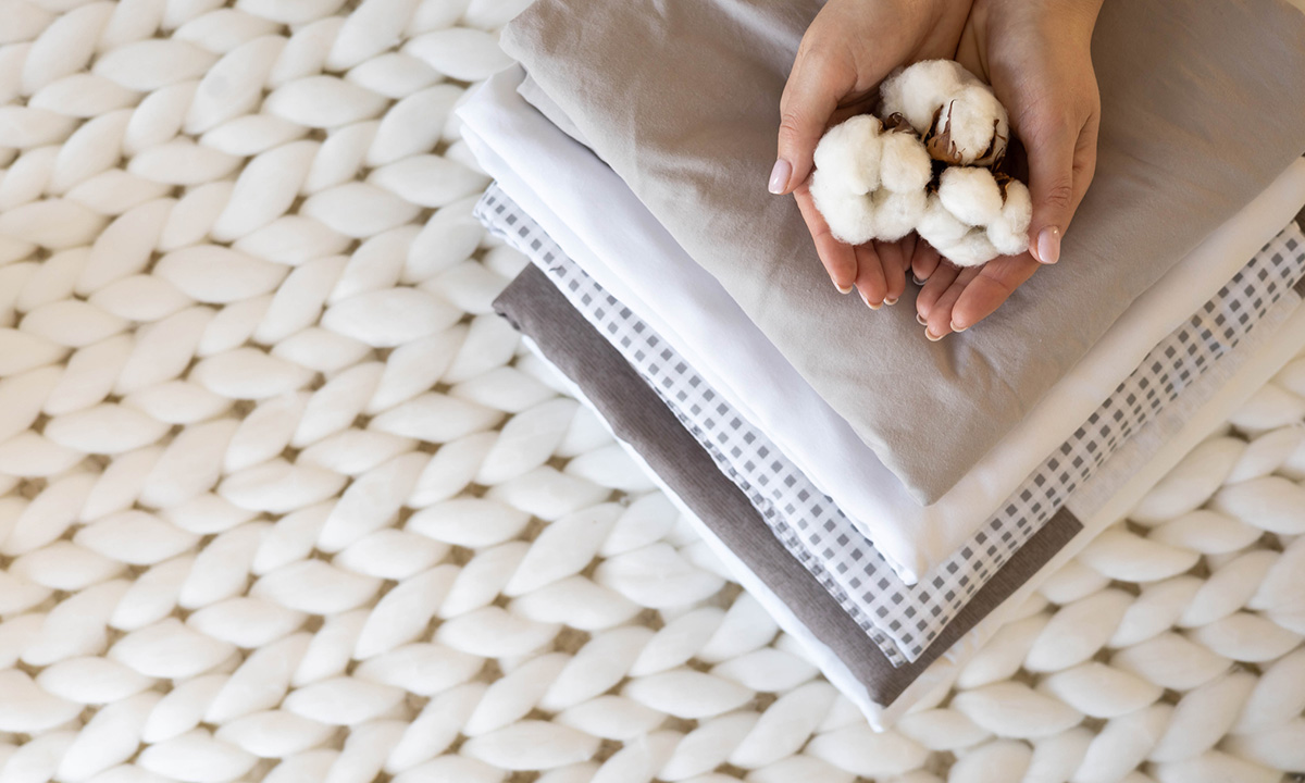 Bettwäsche aus Naturmaterialien (Baumwolle)
