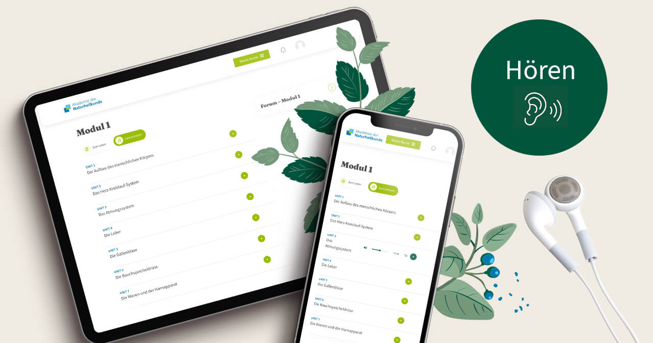 Hörbuchanzeige auf Tablet und Smartphone