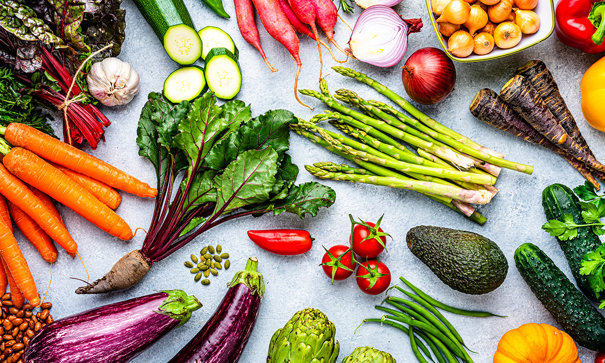 Buntes Gemüse für eine vitaminreiche Ernährung